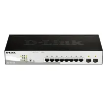 Коммутатор D-Link DGS-1210-10MP/F3A, L2 8x10/100/1000Base-T PoE и 2xSFP