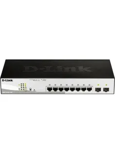 Коммутатор D-Link DGS-1210-10MP/F3A, L2 8x10/100/1000Base-T PoE и 2xSFP