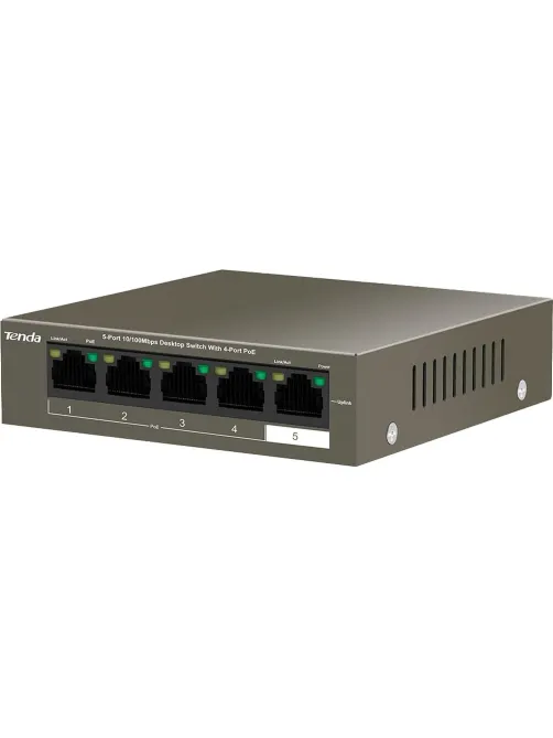 Коммутатор Tenda TEF1105P-4-63W 4 порта PoE+ (58W)