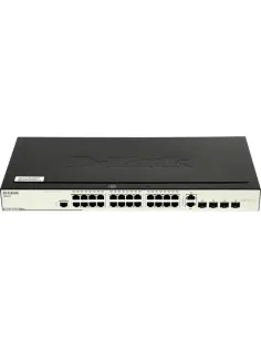 Коммутатор D-Link DES-3200-28/C1A, L2 24x10/100Base-TX, 2xSFP, 2 комбо