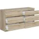 Комод ШС_Кастор 6 ящиков дуб сонома