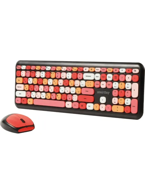 Набор клавиатура+мышь Smartbuy мультимедийный, черный(SBC-666395AG-K)