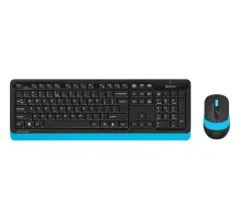 Набор клавиатура+мышь A4Tech Fstyler FG1010 кл:черн/син м:черн/син USB WLS