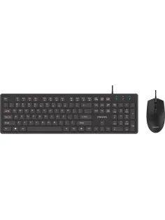 Набор клавиатура+мышь Philips (SPT6264B/60)провод USB 104кл 800-2400dpi чер