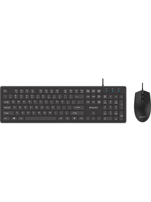 Набор клавиатура+мышь Philips (SPT6264B/60)провод USB 104кл 800-2400dpi чер