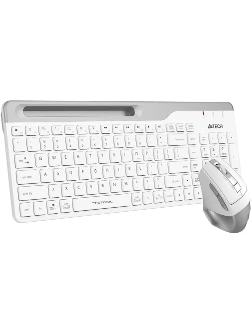 Набор клавиатура+мышь A4Tech Fstyler (FB2535C ICY WHITE) клав,мышь:бел/сер