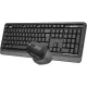 Набор клавиатура+мышь A4Tech Fstyler FG1035 GREY USB беспров. чер/сер