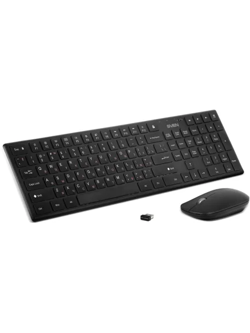 Набор клавиатура+мышь SVEN KB-C2550W черн 109кл, 1000DPI, 2+1кл(SV-021672)