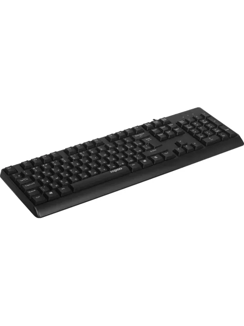 Набор клавиатура+мышь RAPOO проводная X130PRO, цвет - черный
