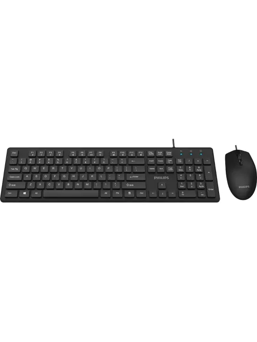 Набор клавиатура+мышь Philips (SPT6264B/60)провод USB 104кл 800-2400dpi чер