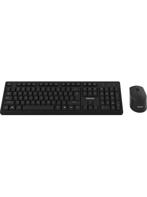 Набор клавиатура+мышь Philips (SPT6324B/60)беспр. 2.4GHz 104кл 1600dpi черн