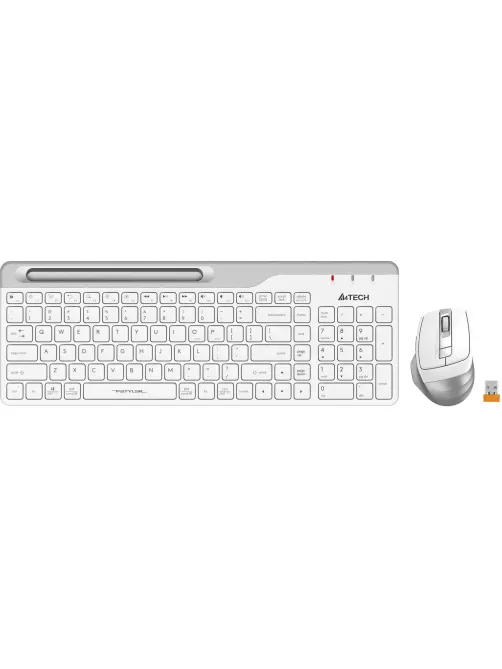 Набор клавиатура+мышь A4Tech Fstyler (FB2535C ICY WHITE) клав,мышь:бел/сер