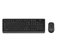 Набор клавиатура+мышь A4Tech Fstyler FG1010 черный/сер USB беспров Multime