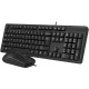 Набор клавиатура+Мышь A4Tech KK-3330 клав:черный Мышь: черный USB