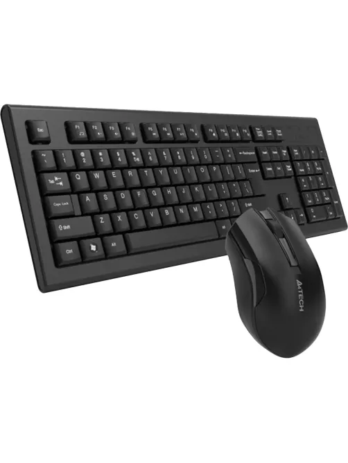 Набор клавиатура+мышь A4Tech 3000NS клав:чер мышь:чер/USB/WLS/Multimedia