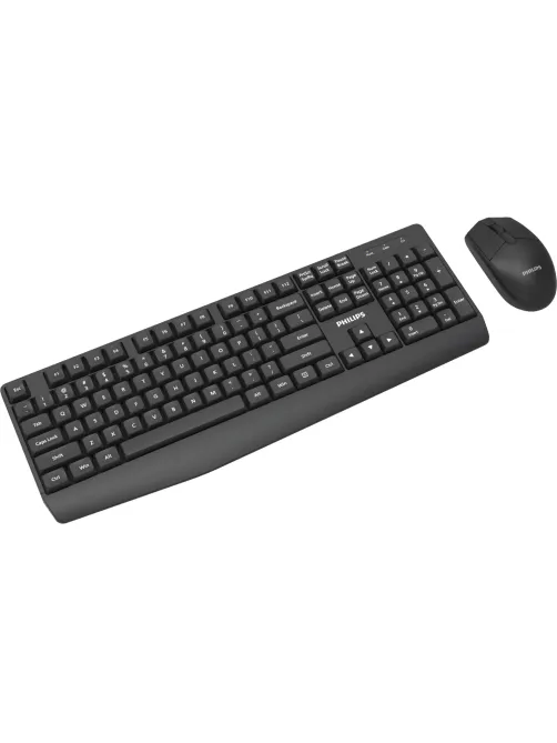 Набор клавиатура+мышь Philips (SPT6337B/60)беспр. 2.4GHz 104кл 1600dpi черн
