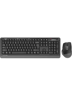 Набор клавиатура+мышь A4Tech Fstyler FG1035 GREY USB беспров. чер/сер