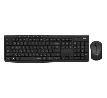Набор клавиатура+мышь Logitech MK295,черный USB беспровод (920-009813)