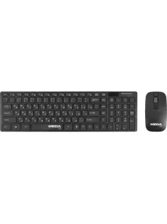 Набор клавиатура+мышь ProMega jet WKMC001 USB WLS RT/2+1ААА/1000dpi/3кн/чер