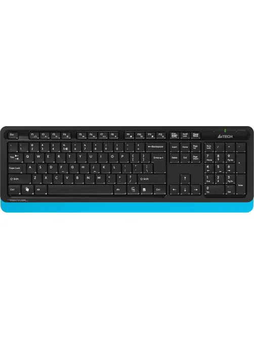 Набор клавиатура+мышь A4Tech Fstyler FG1010 кл:черн/син м:черн/син USB WLS