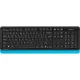 Набор клавиатура+мышь A4Tech Fstyler FG1010 кл:черн/син м:черн/син USB WLS