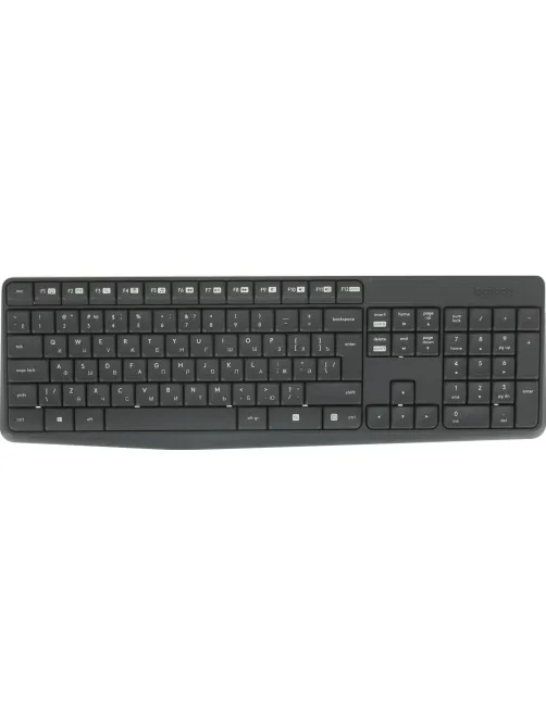 Набор клавиатура+мышь Logitech MK235,серый/черный,USB беспров(920-007949)