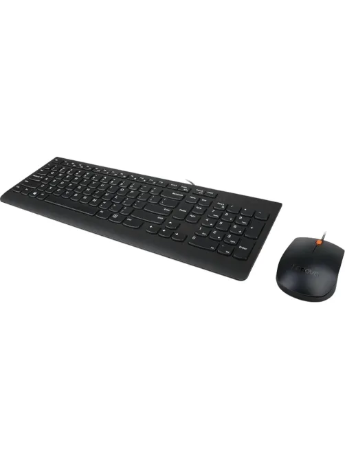 Набор клавиатура+мышь Lenovo проводной 300 черный (GX30M39635)