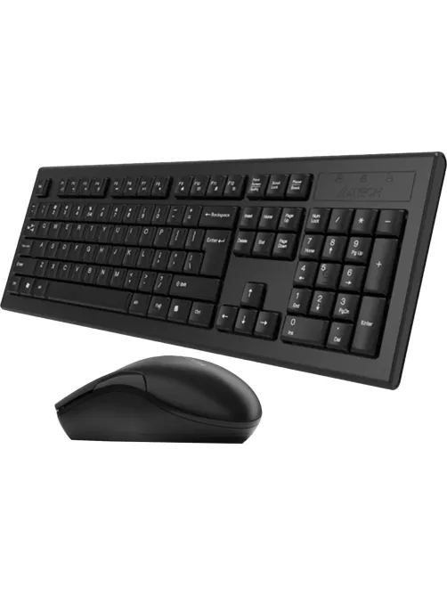 Набор клавиатура+мышь A4Tech 3000NS клав:чер мышь:чер/USB/WLS/Multimedia