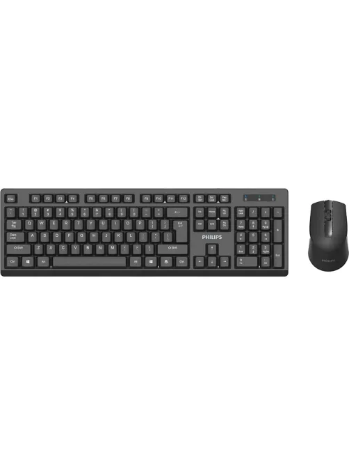 Набор клавиатура+мышь Philips (SPT6324B/60)беспр. 2.4GHz 104кл 1600dpi черн