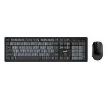 Набор клавиатура+мышь Genius KM-8200, беспроводной, черно-серый