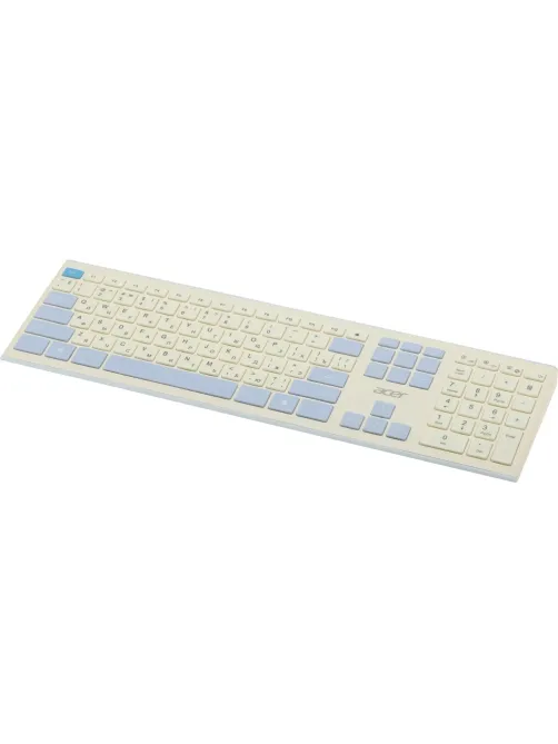 Набор клавиатура+мышь Acer OCC205(ZL.ACCEE.00C)/белый/голубой/slim