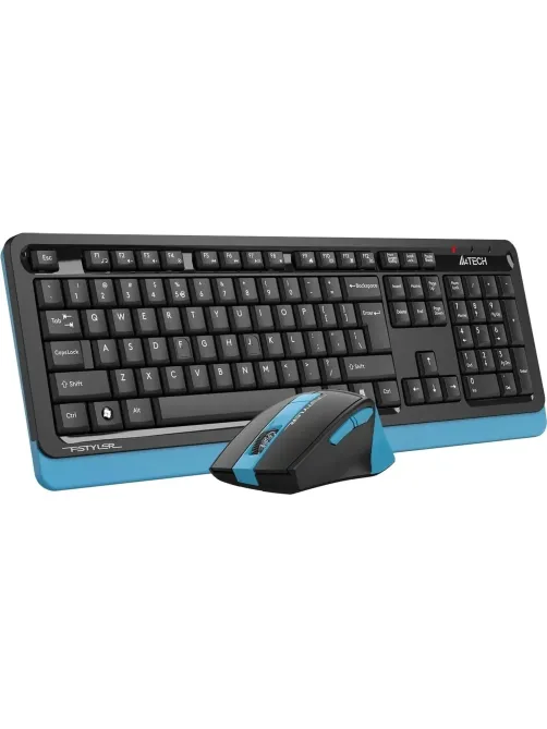 Набор клавиатура+мышь A4Tech Fstyler FG1035 NAVY BLUE USB беспров.чер/син