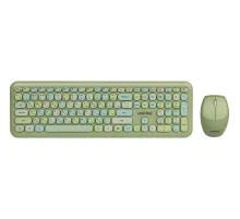 Набор клавиатура+мышь Smartbuy мультимедийный, зеленый (SBC-666395AG-G)