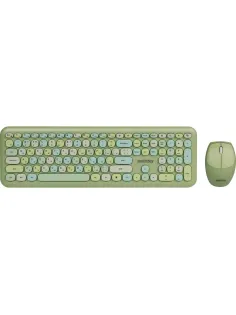 Набор клавиатура+мышь Smartbuy мультимедийный, зеленый (SBC-666395AG-G)