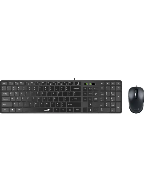 Набор клавиатура+мышь Genius SlimStar C126 (USB), Black      (31330007402)