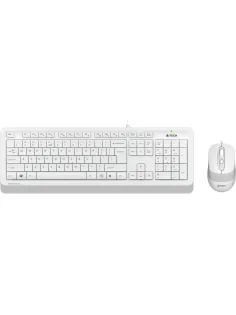 Набор клавиатура+мышь A4Tech Fstyler F1010 клав:бел/сер мышь:бел/сер USB