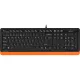 Набор клавиатура+мышь A4Tech Fstyler F1010 кл:черн/оранж м:черн/оранж USB
