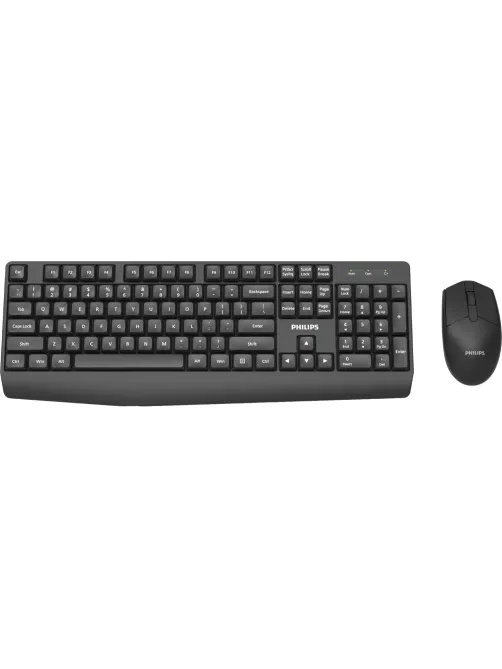 Набор клавиатура+мышь Philips (SPT6337B/60)беспр. 2.4GHz 104кл 1600dpi черн
