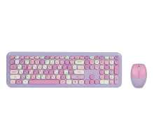 Набор клавиатура+мышь SmartBuy мультимедийный, фиолет (SBC-666395AG-V)