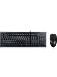 Набор клавиатура+мышь A4Tech KR-8520D клав:черный мышь:черный USB