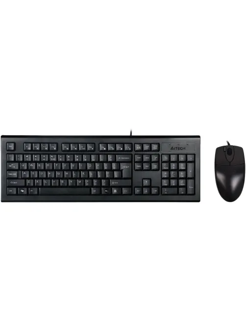 Набор клавиатура+мышь A4Tech KR-8520D клав:черный мышь:черный USB