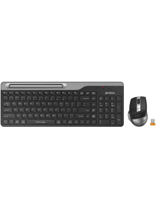 Набор клавиатура+мышь A4Tech Fstyler (FB2535C SMOKY GREY)клав,мышь:черн/сер