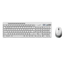 Набор клавиатура+мышь Genius SlimStar 8230, беспроводной, белый