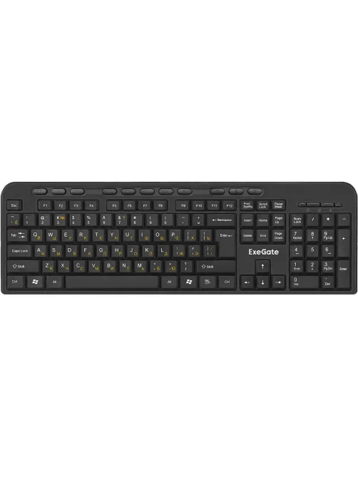 Набор клавиатура+мышь ExeGate Professional Combo MK240 черный(EX286220RUS)