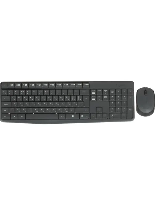 Набор клавиатура+мышь Logitech MK235,серый/черный,USB беспров(920-007949)