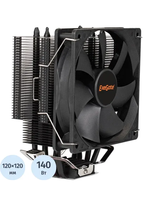 Кулер ExeGate Dark Magic EXX400-PWM, all sockets,140W,120мм (EX286299RUS)