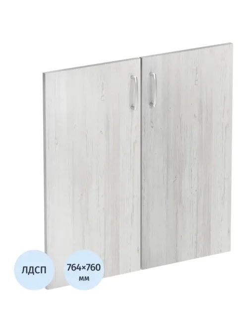 Двери Easy St ЛДСП (2шт.) 908847 сосна винтер/серый В760