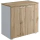 Двери Комус Мебель К-Loft 2шт. 241H008 764х16х680 дуб натур/бел ручка