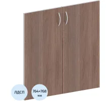 Двери Easy ЛДСП (2шт.) 908847 тем.дуб/серый В760