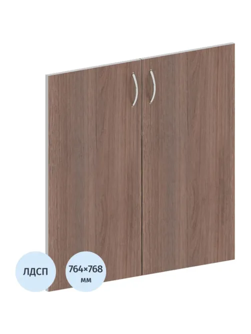 Двери Easy ЛДСП (2шт.) 908847 тем.дуб/серый В760